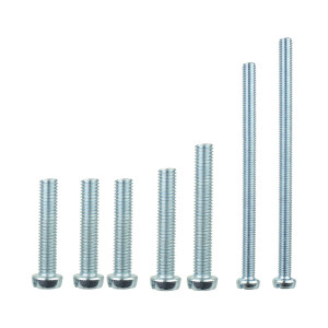 Set of screws for the left and right engine cover Jawa 350 Kyvačka, Panelka (7 pcs.)