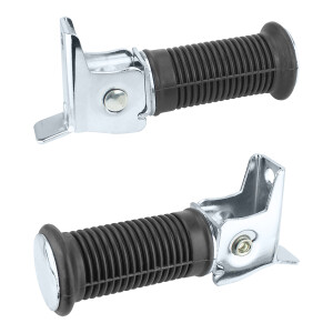 Rear footrest Simson S51 - chrome - set