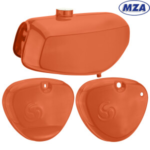 Simson S51 Enduro box lid tank - orange - MZA
