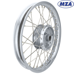 Kolo kompletní Simson S51 hliníkový ráfek 1,6 x 16 (paprsek nerez) - MZA