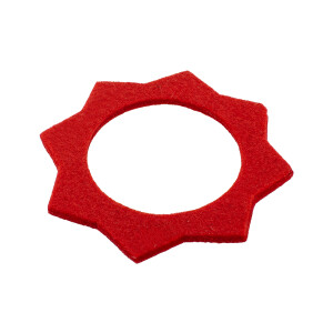 Simson tank felt - red