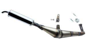Športový výfuk Simson - RESO D32 s guľovou prírubou