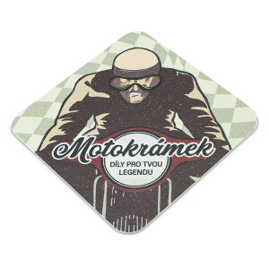Beer coaster Motokrámek