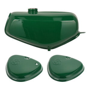 Simson S51 Elektronik MZA box lid tank - dark green - DAMAGED