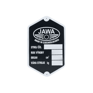 Frame label Jawa Pérák, Half drum - universal
