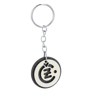 Wooden key ring - ČZ logo
