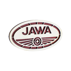 Wooden magnet Jawa logo - 10x5.5cm