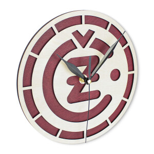 Wooden clock - ČZ logo 20cm