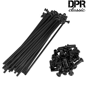 Simson wheel spokes for 16 rim (M3.5x143.5) - black - DPR