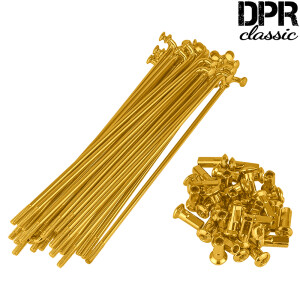 Simson wheel spokes for 16 rim (M3.5x143.5) - gold - DPR