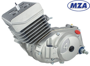 Motor Simson S70, SR80 - 70ccm  (4. rychlostní) stříbrný s válcem NPC - MZA