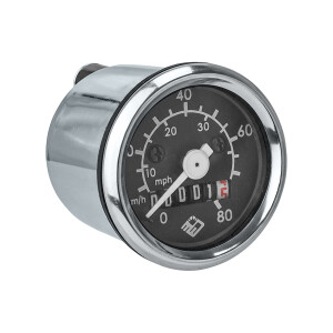 Tachometr 80km/h s podsvícením Babetta - černý ciferník