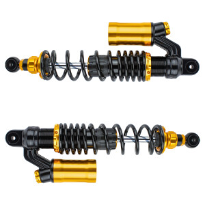 Simson rear gas shock absorber - black/gold (model 2025) - set