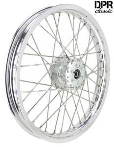 Complete wheel Simson Al. rim 1.6 x16 (stainless steel spoke) for disc brake - DPR