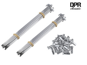 Simson wheel spokes for 16 rim with disc brake - DPR - chrome