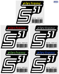 S51 electronic MZA mailbox sticker