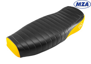 Complete seat Simson S51 Enduro - black/yellow - MZA