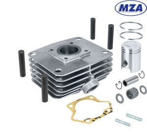 Cylinder Simson S51, SR50 - 50 cc MZA - set (polished surface)