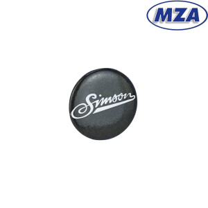 Metal plate Ø25mm Simson black - MZA