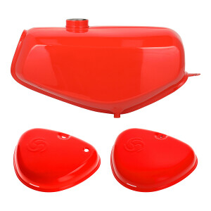 Simson S51 Elektronik box lid tank - orange - MZA - DAMAGED