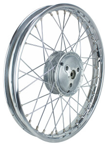 Complete wheel Jawa 90 - (chrome spoke)