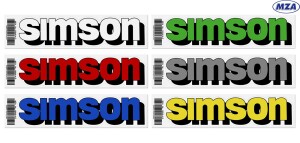 Tank sticker Simson - MZA - 1pc