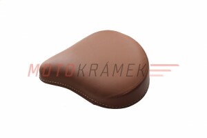 Rear saddle Pérák - light brown - leather