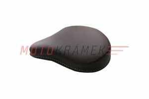 Rear saddle Pérák - dark brown - leather