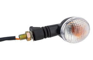 Blinker small round - clear with screws